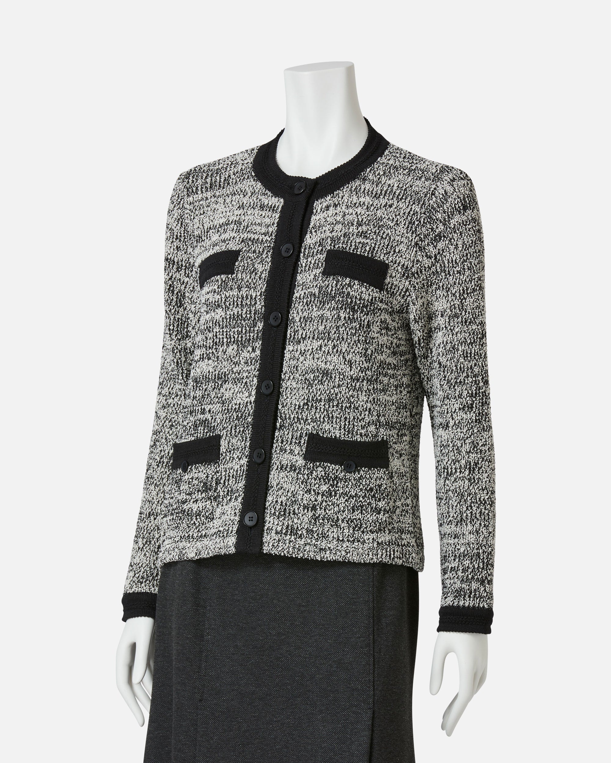 ツィード風ニットジャケット / Tweed Style Knit Jacket