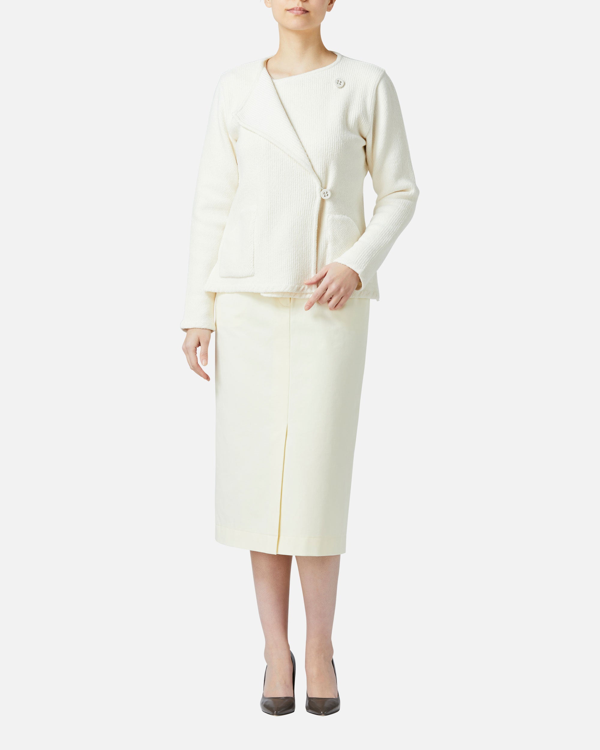 モールコットンニットジャケット / Cotton Chenille Knit Jacket