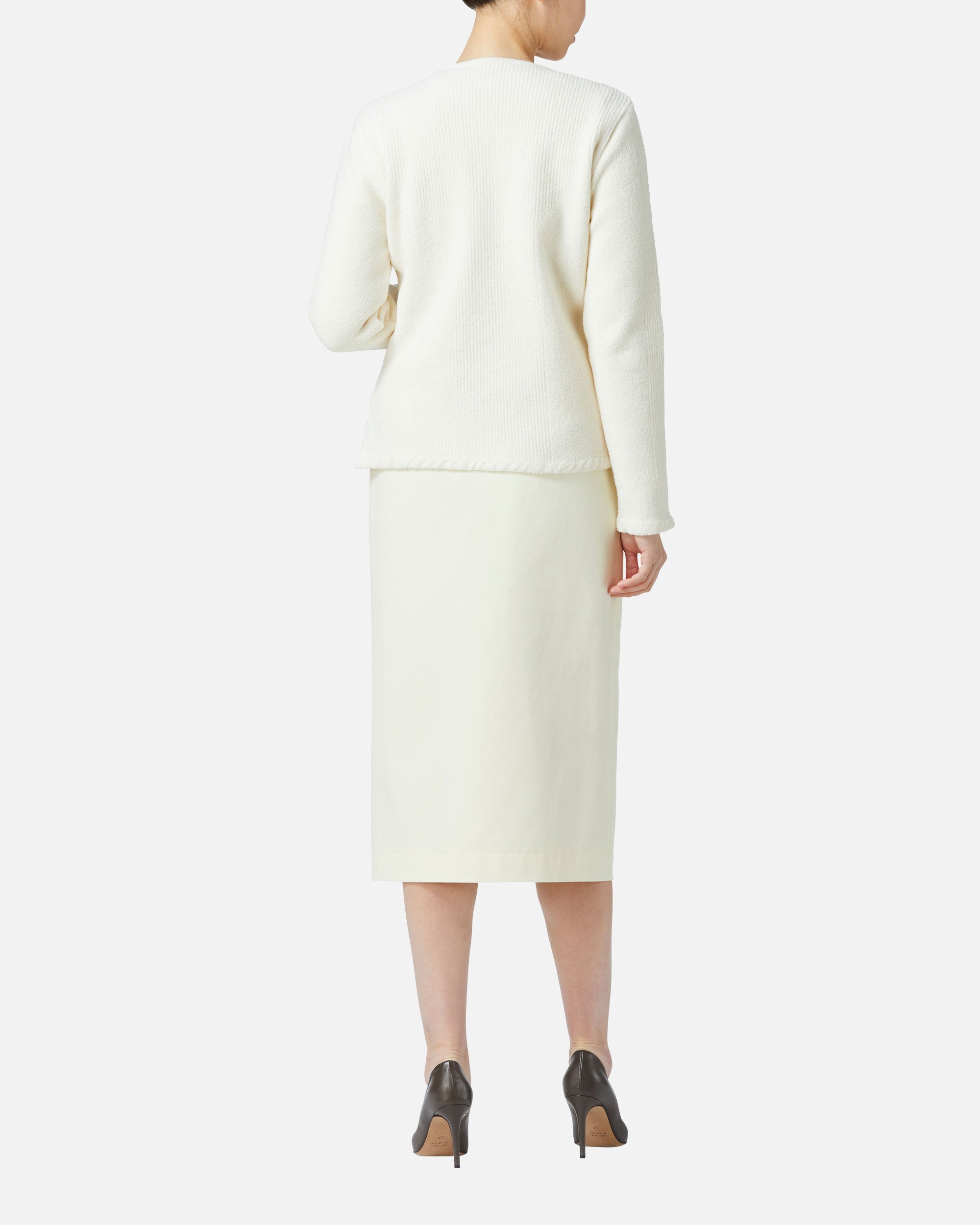 モールコットンニットジャケット / Cotton Chenille Knit Jacket