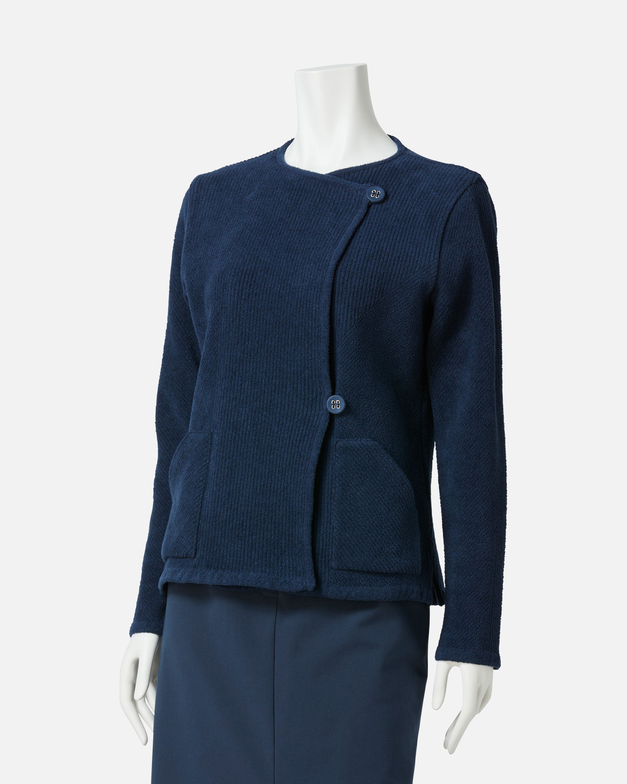 モールコットンニットジャケット / Cotton Chenille Knit Jacket