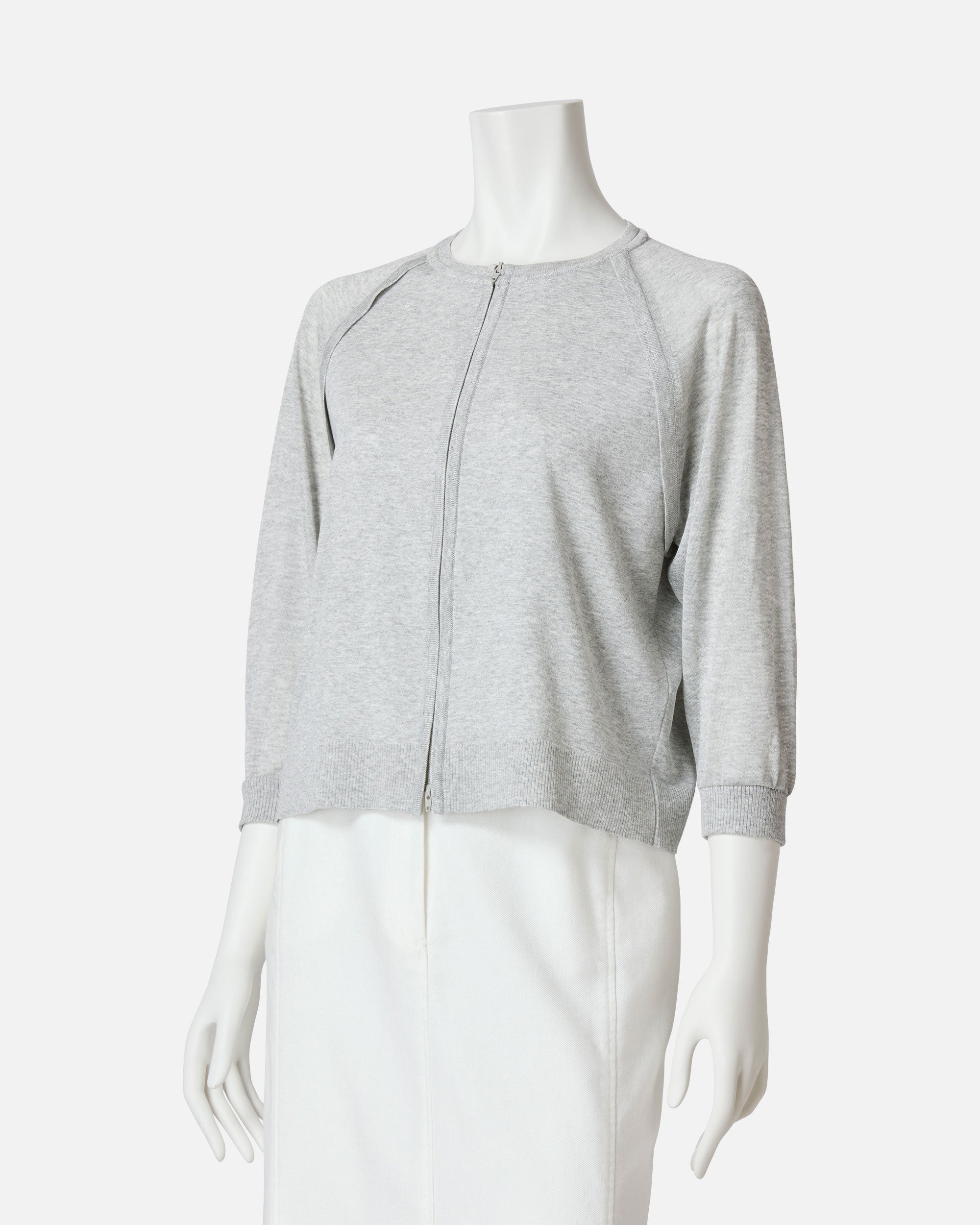 ジップアップニットカーディガン / Zip-Up Knit Cardigan