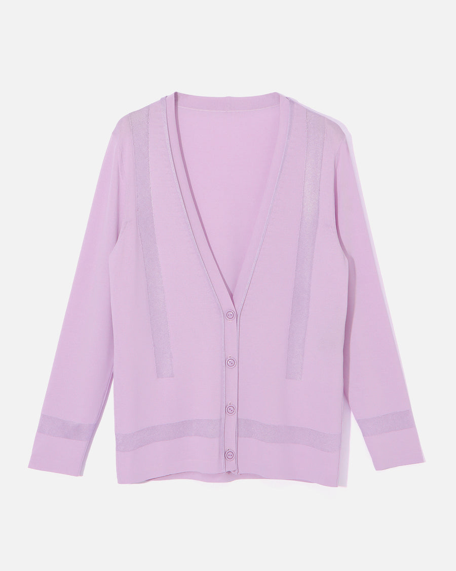 レーヨンストレッチ　ニットカーディガン / Rayon Stretch Knit Cardigan