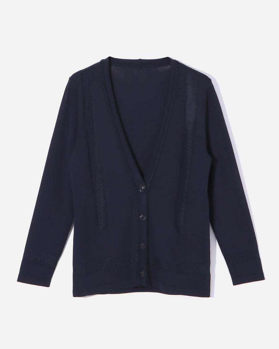 レーヨンストレッチ　ニットカーディガン / Rayon Stretch Knit Cardigan