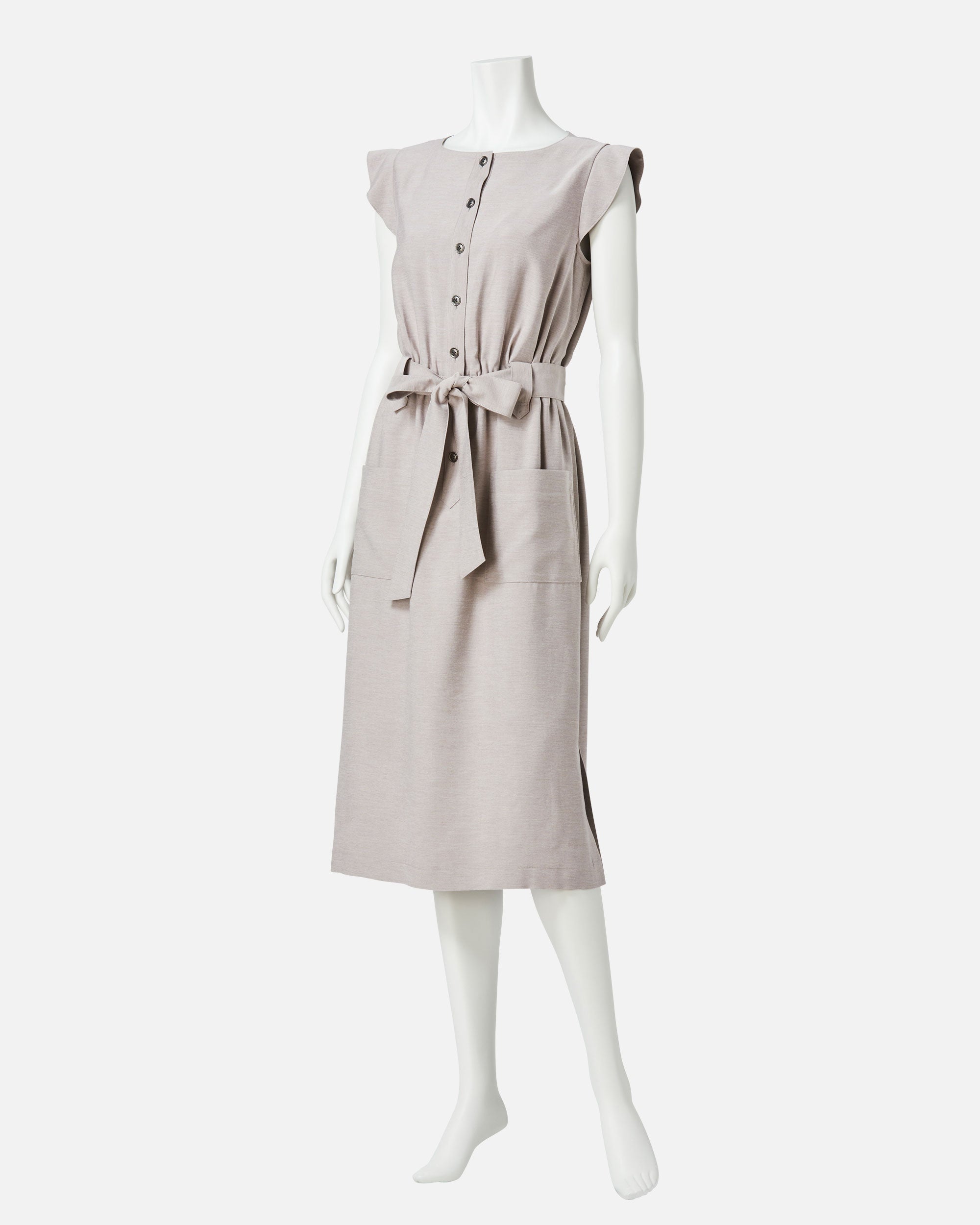 フロントオープンリボンワンピース / Front Closure Ribbon Dress