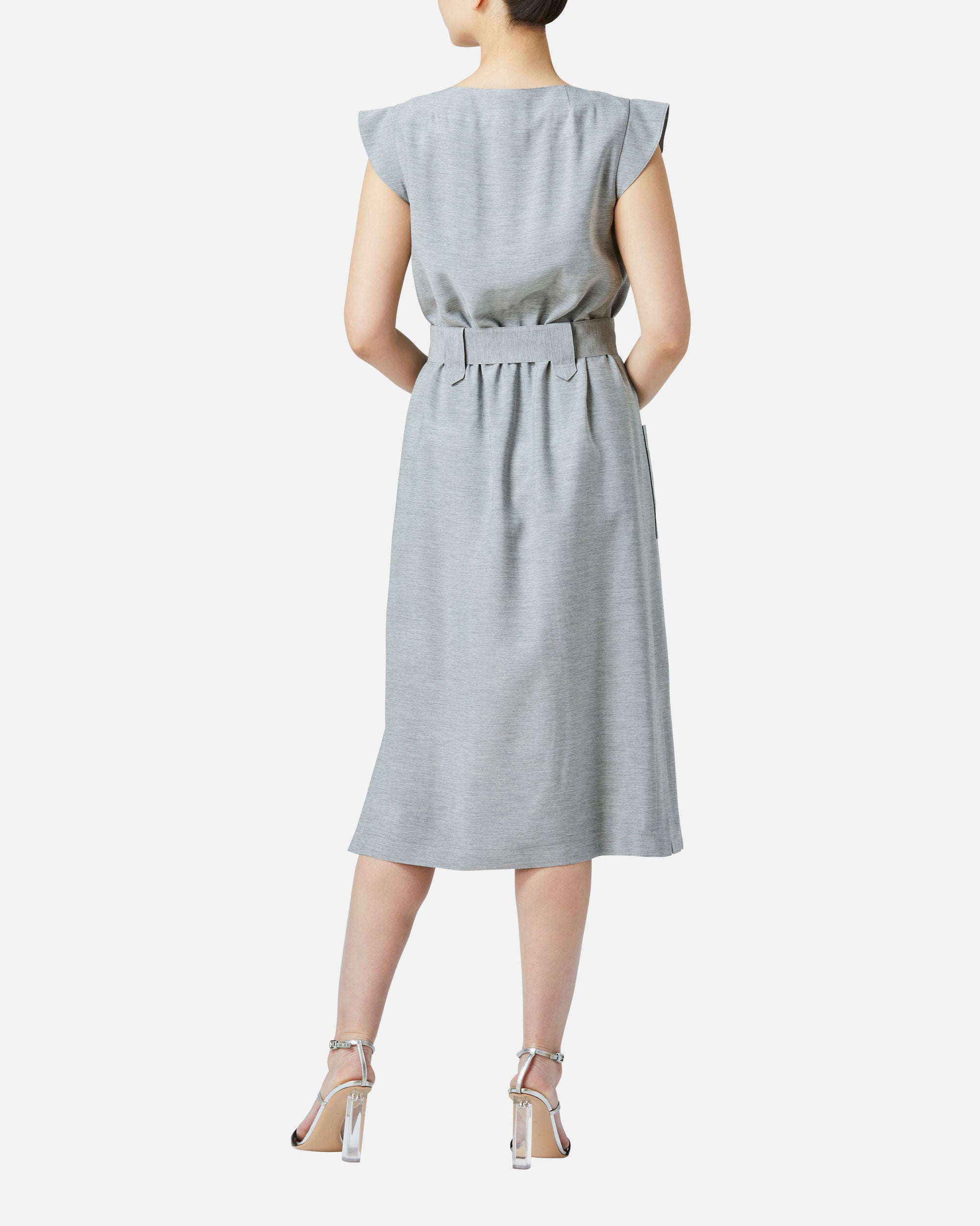 フロントオープンリボンワンピース / Front Closure Ribbon Dress