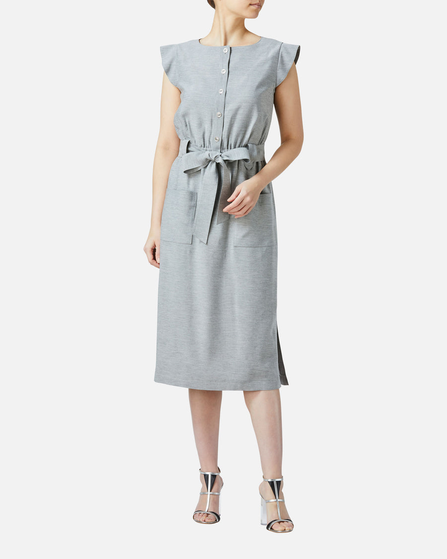 フロントオープンリボンワンピース / Front Closure Ribbon Dress