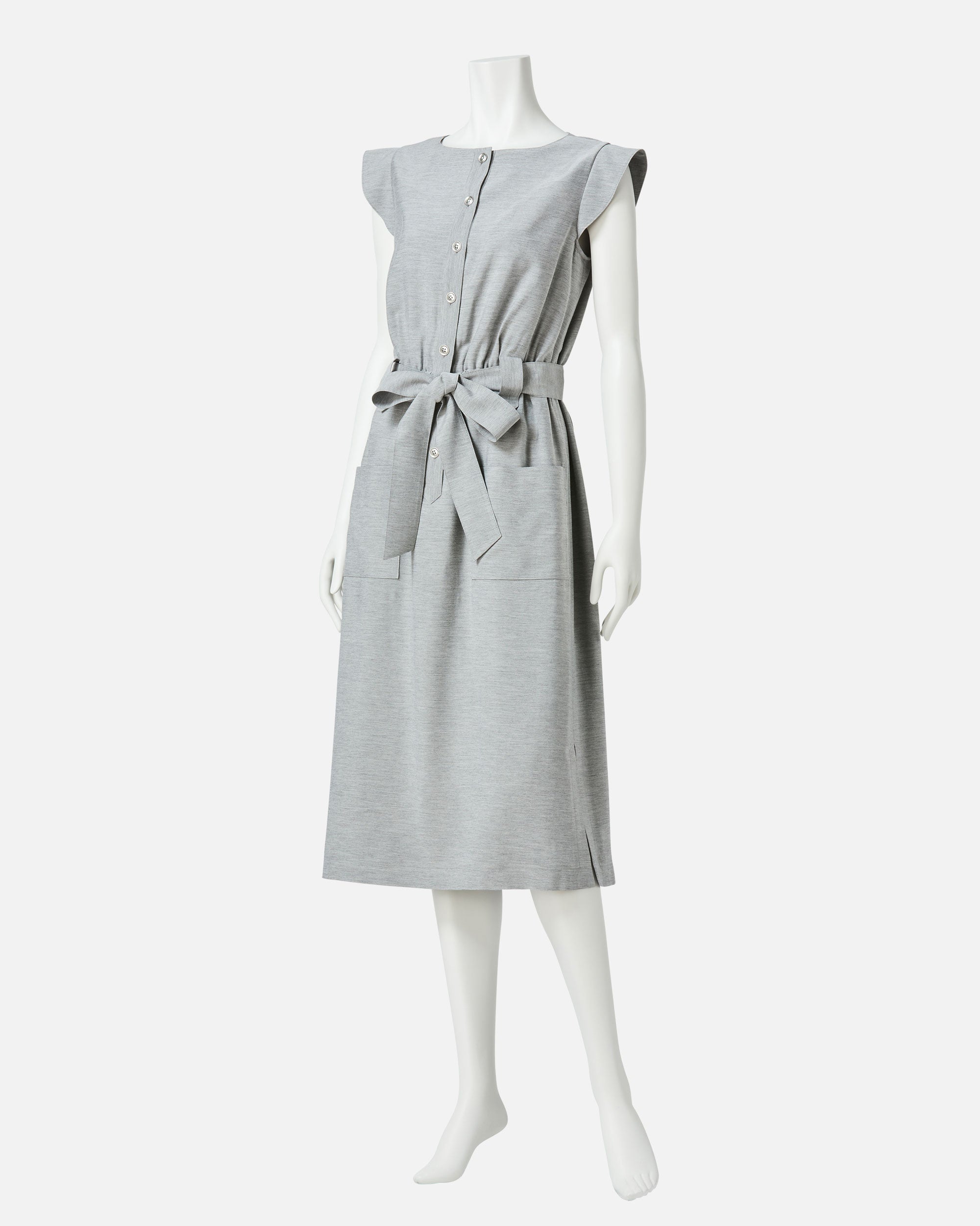 フロントオープンリボンワンピース / Front Closure Ribbon Dress