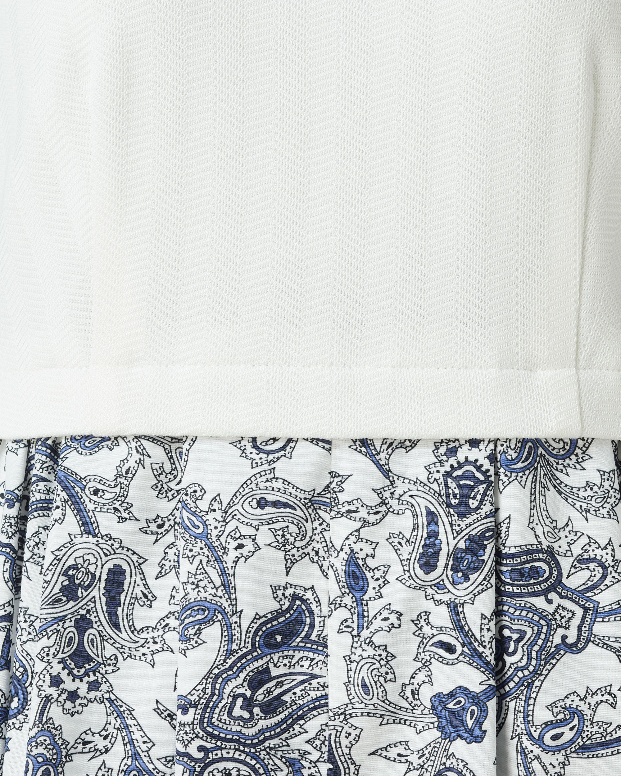 ジャージー×ペイズリープリントサマードレス / Jersey Summer Dress with Paisley Print