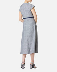 グレンチェックフロントボタンサマードレス / Glen Check Front Button Closure Summer Dress
