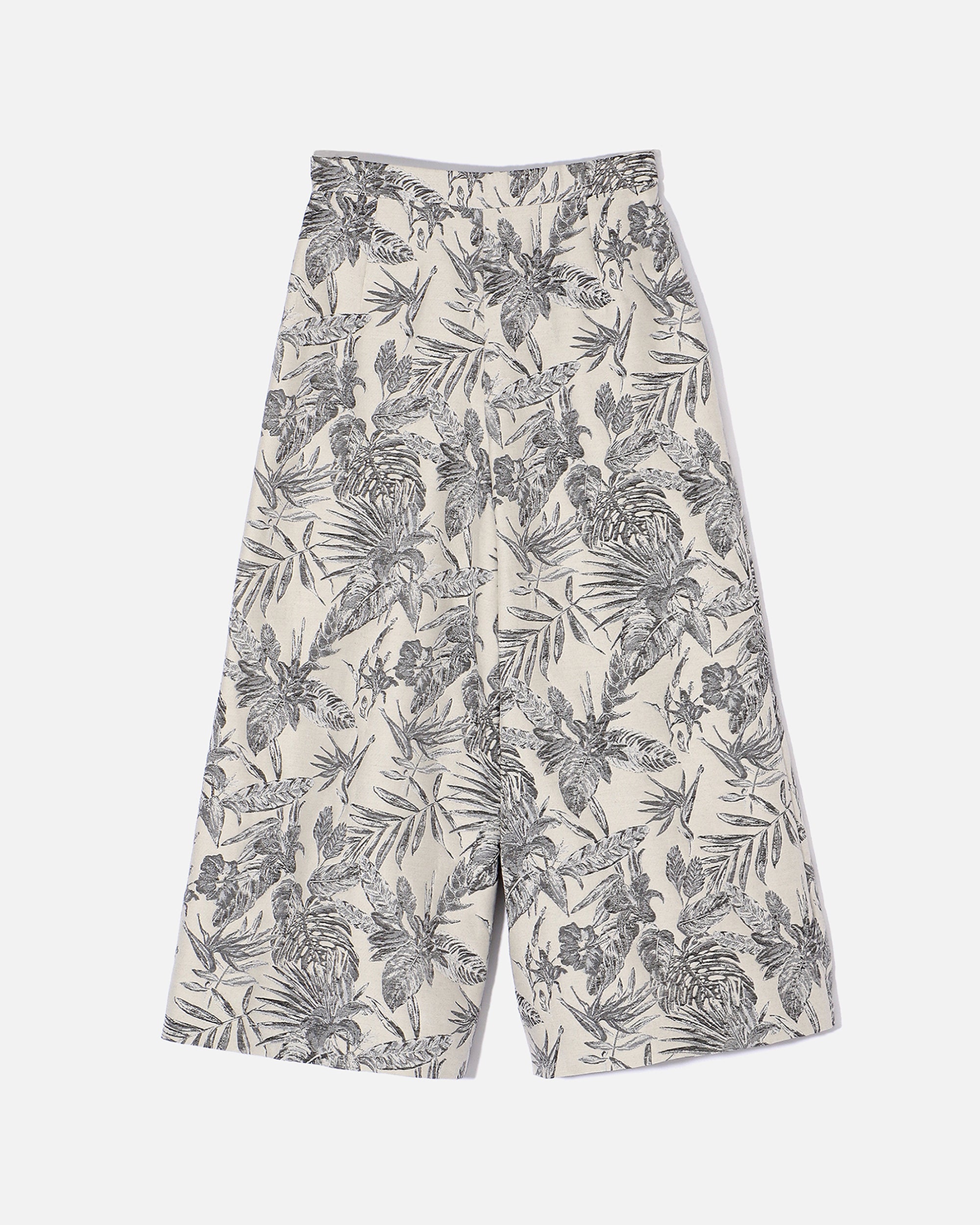 コットンポリエステルジャカード ワイドパンツ / Cotton Polyester Jacquard Wide Pants