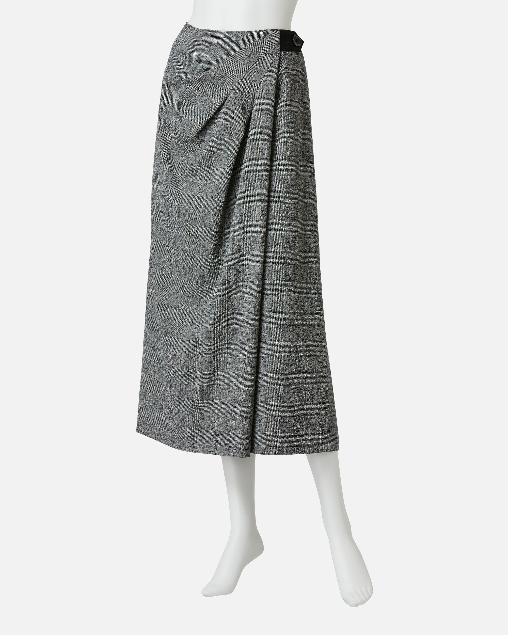 ストレッチクレープラップ風スカート / Stretch Crape Wrap Style Skirt