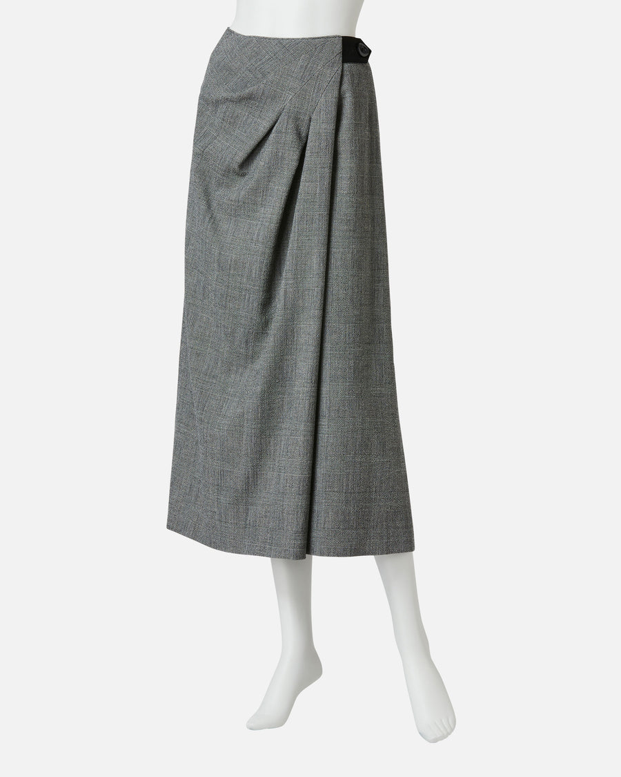 ストレッチクレープラップ風スカート / Stretch Crape Wrap Style Skirt