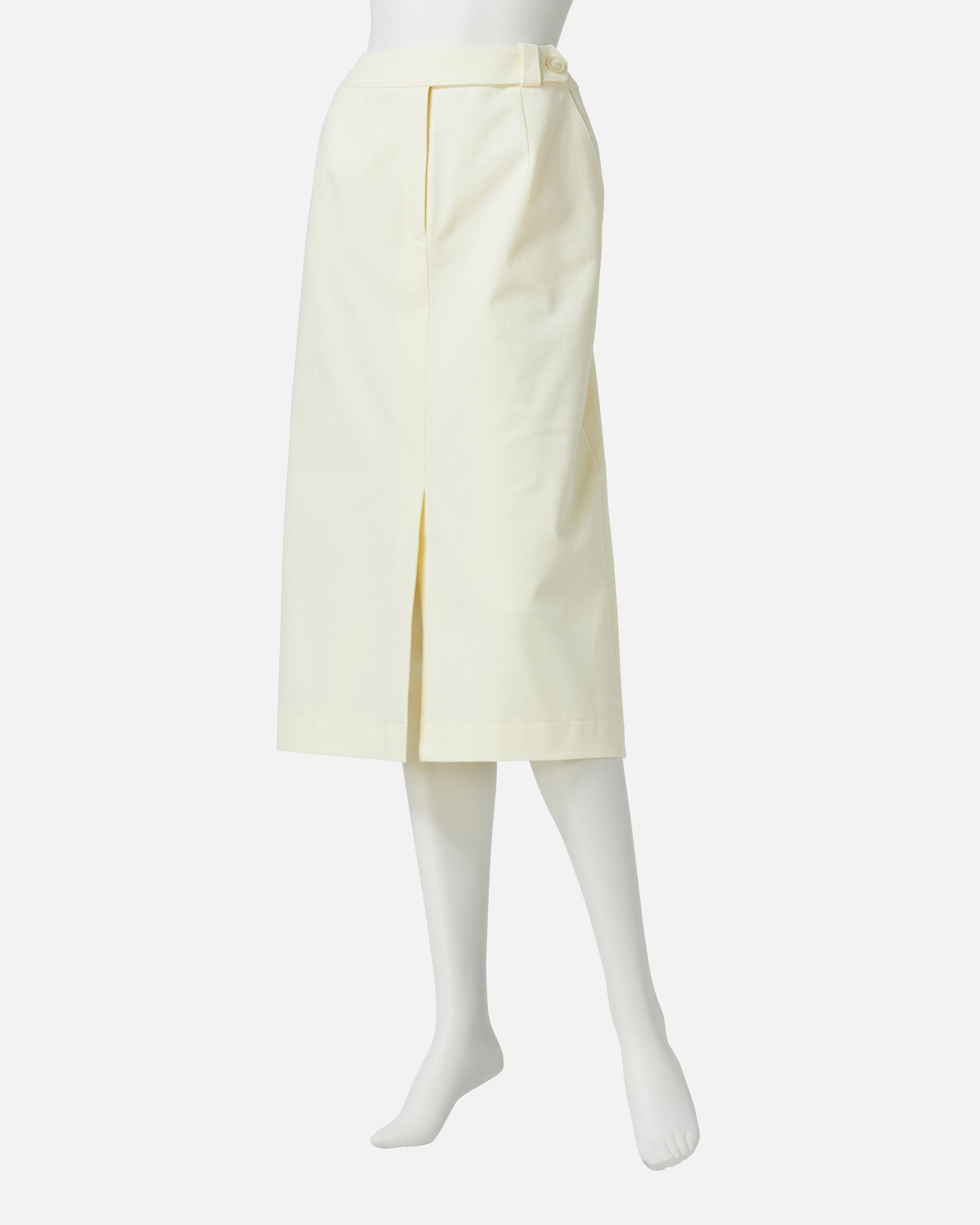 ストレッチギャバジンフロントタックスカート / Stretch Gabardine Front Darted Skirt
