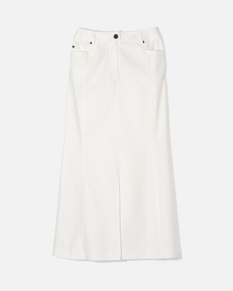 コットンレーヨンツイル ロングスカート / Cotton Rayon Twill Long Skirt
