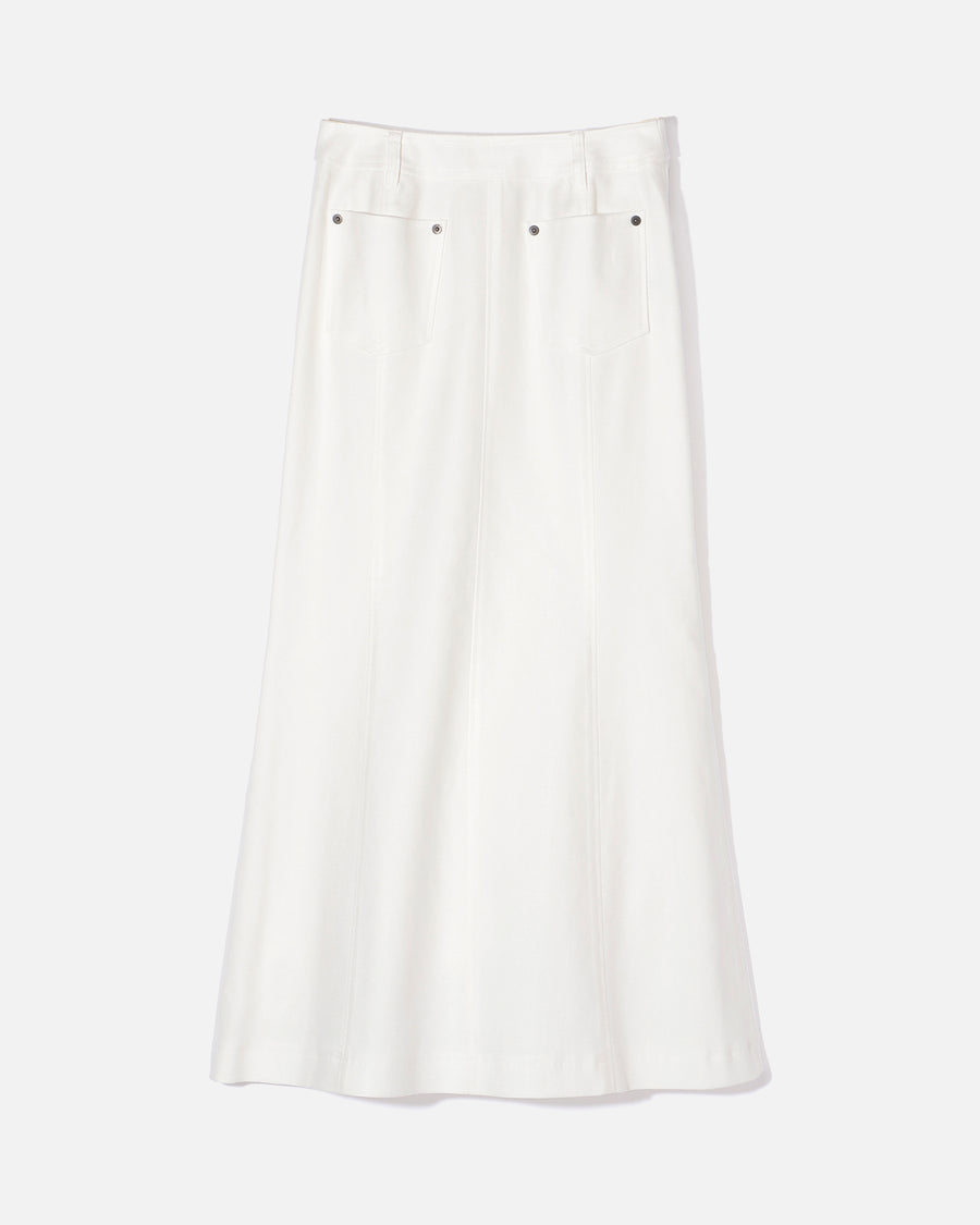 コットンレーヨンツイル ロングスカート / Cotton Rayon Twill Long Skirt