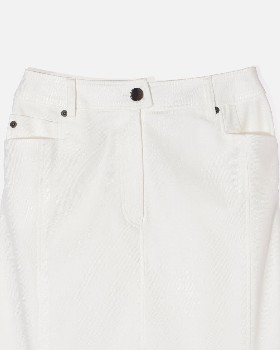 コットンレーヨンツイル ロングスカート / Cotton Rayon Twill Long Skirt