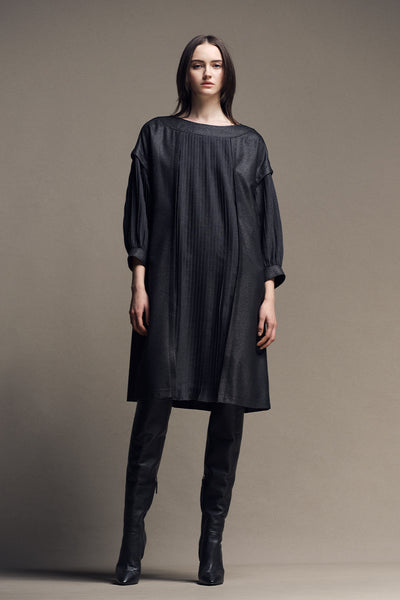 jun ashida - プリーツ切り替えワンピース | ONLINE STORE