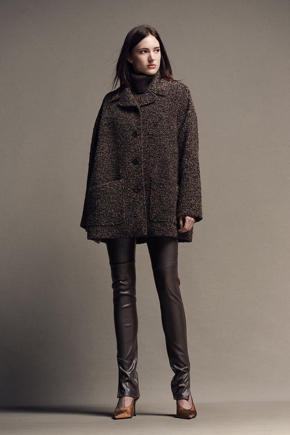 C1895★ジュンアシダ/jun ashida*ツイード地*ウール混*カットオフ/フリンジ装飾*長袖*膝丈ワンピース/ドレス*グリーン*9 ジュン アシダ(jun ashida) コレクション - ファッションプレス