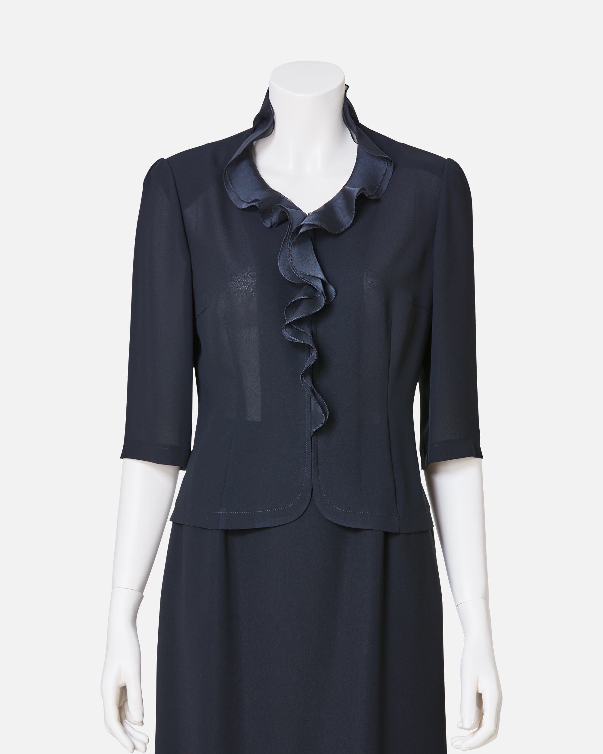ブラックジョーゼットブラウス / Black Georgette Blouse