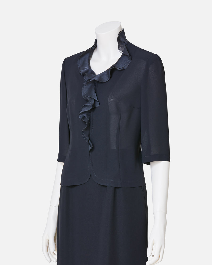 ブラックジョーゼットブラウス / Black Georgette Blouse