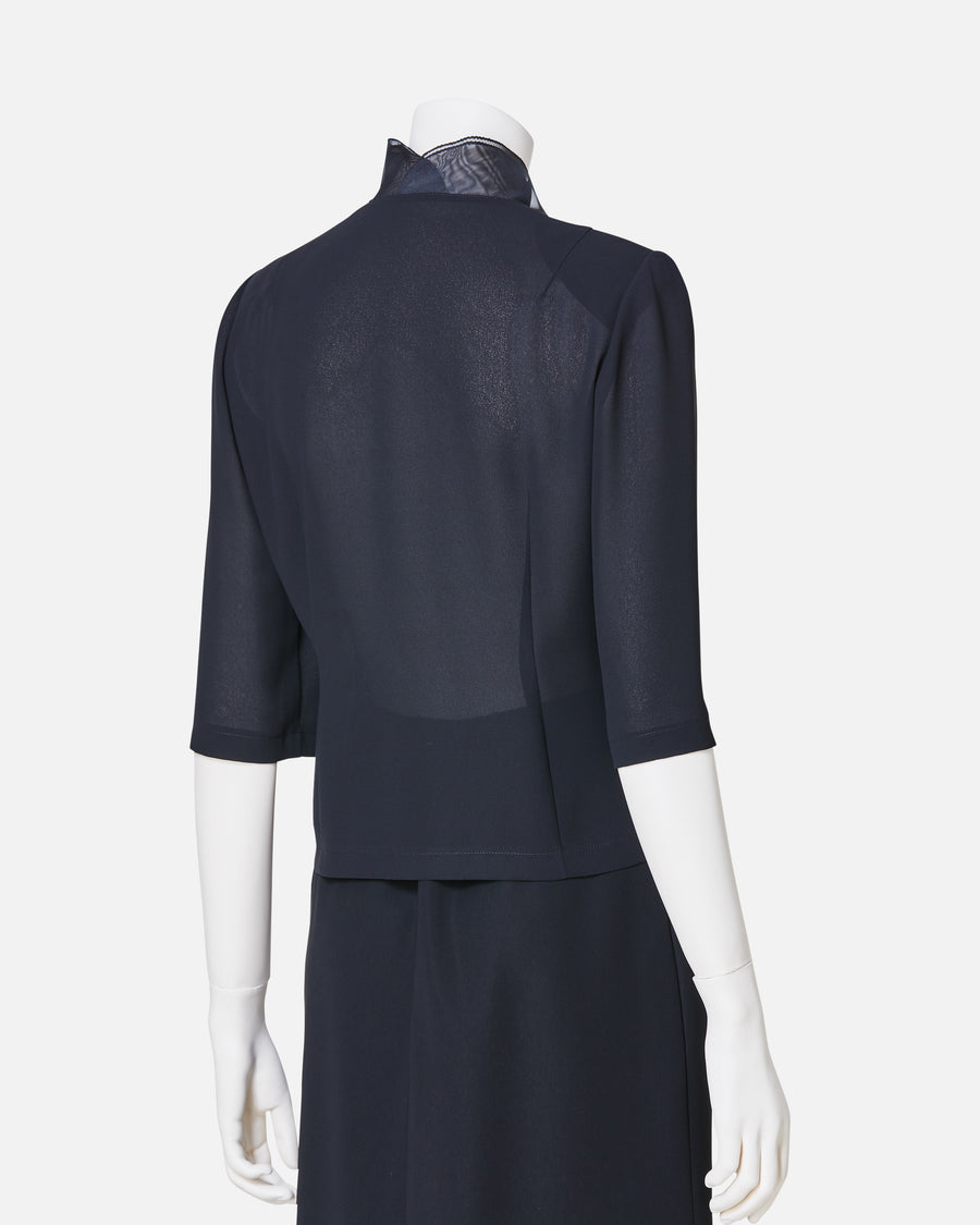 ブラックジョーゼットブラウス / Black Georgette Blouse