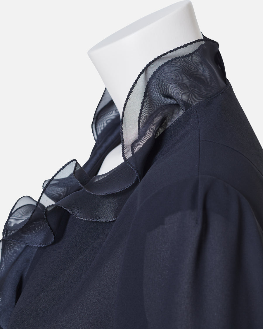 ブラックジョーゼットブラウス / Black Georgette Blouse