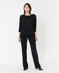 ブラックジョーゼットブラウス / Black Georgette Blouse