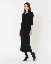 ブラックジョーゼットブラウス / Black Georgette Blouse
