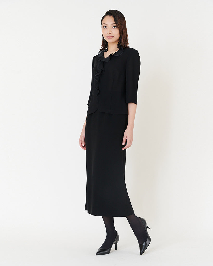 ブラックジョーゼットブラウス / Black Georgette Blouse