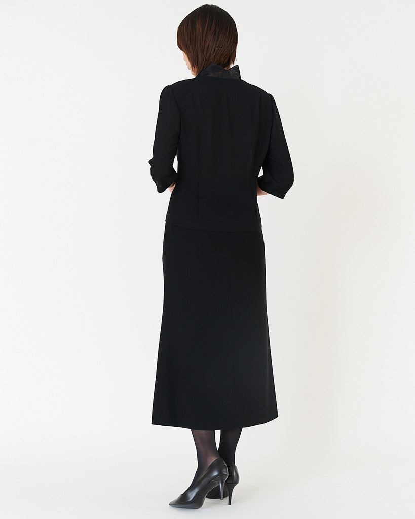 ブラックジョーゼットブラウス / Black Georgette Blouse
