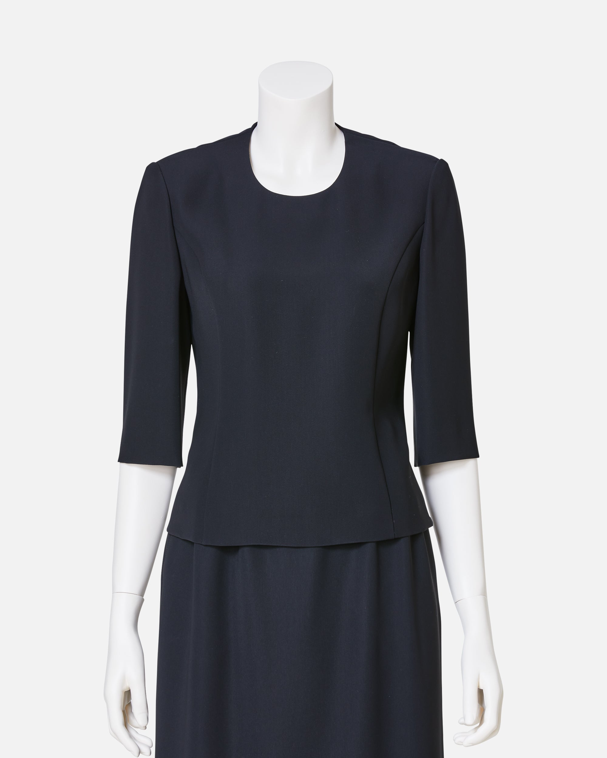 ブラッククレープブラウス / Black Crape Blouse