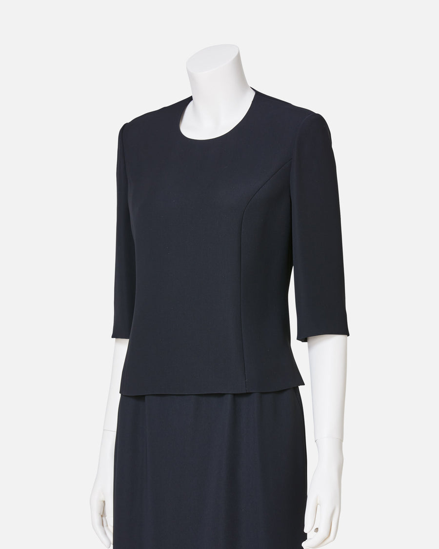 ブラッククレープブラウス / Black Crape Blouse