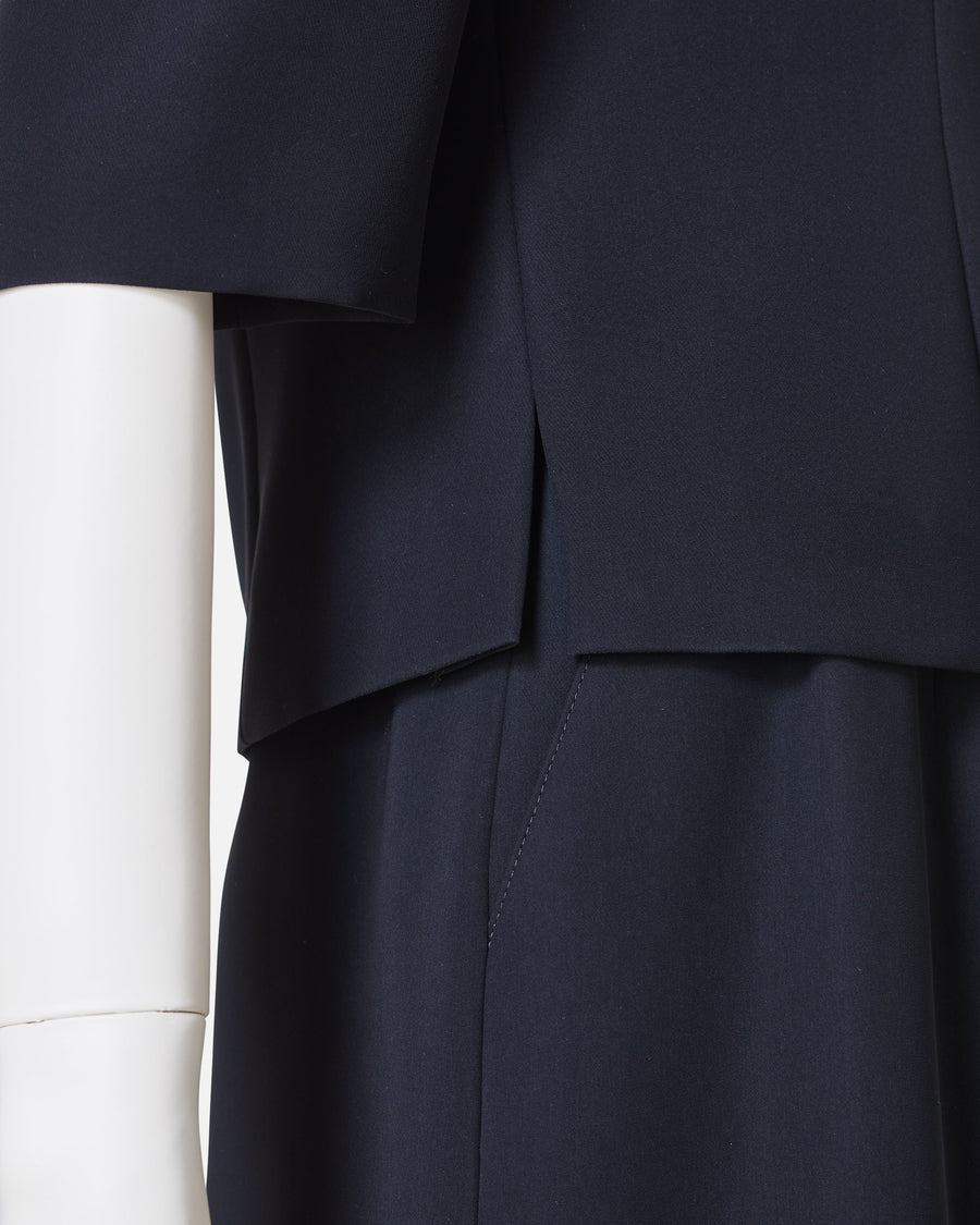 ブラッククレープブラウス / Black Crape Blouse