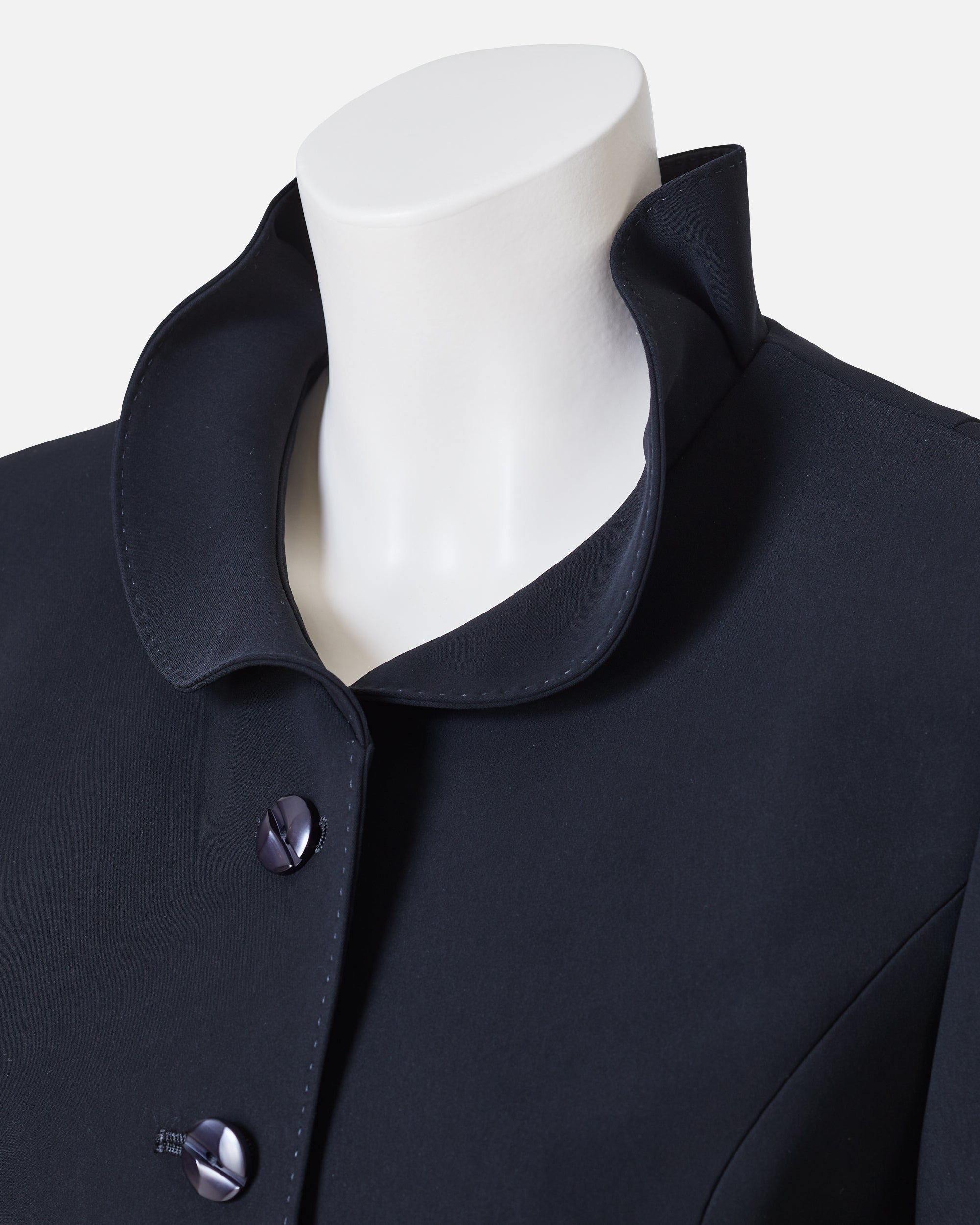 フリルカラーブラックジャケット / Frill Collar Black Jacket