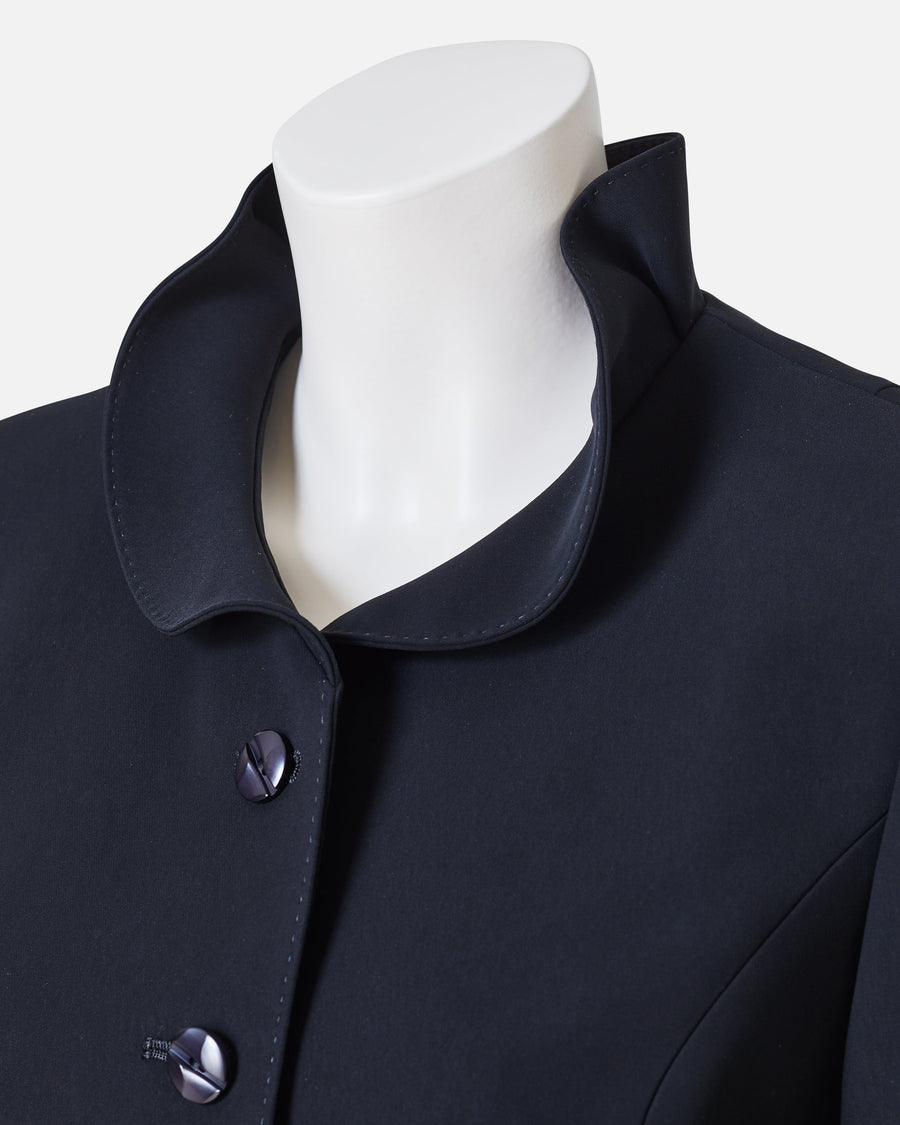 フリルカラーブラックジャケット / Frill Collar Black Jacket