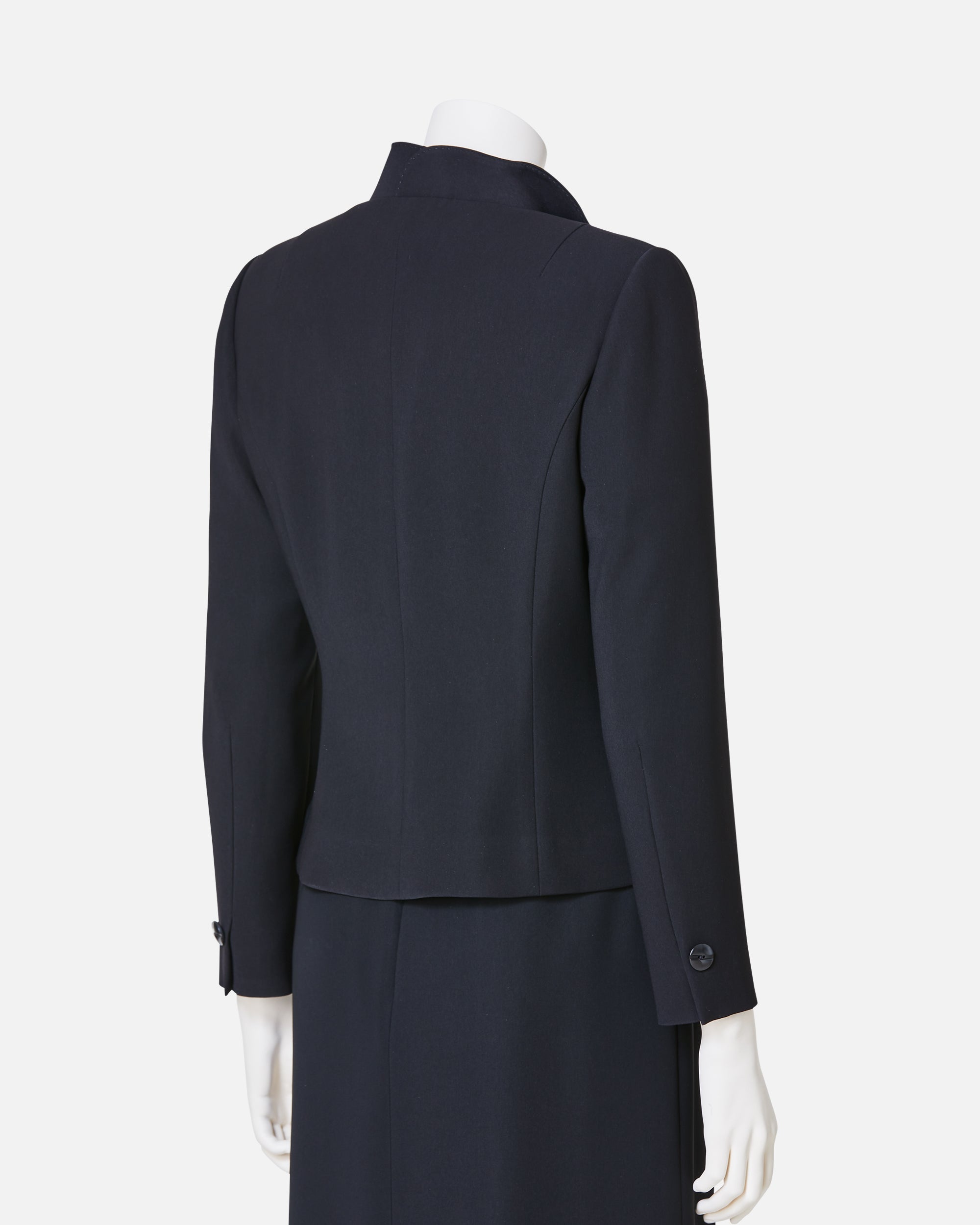 フリルブラックジャケット / Frill Lapel Black Jacket