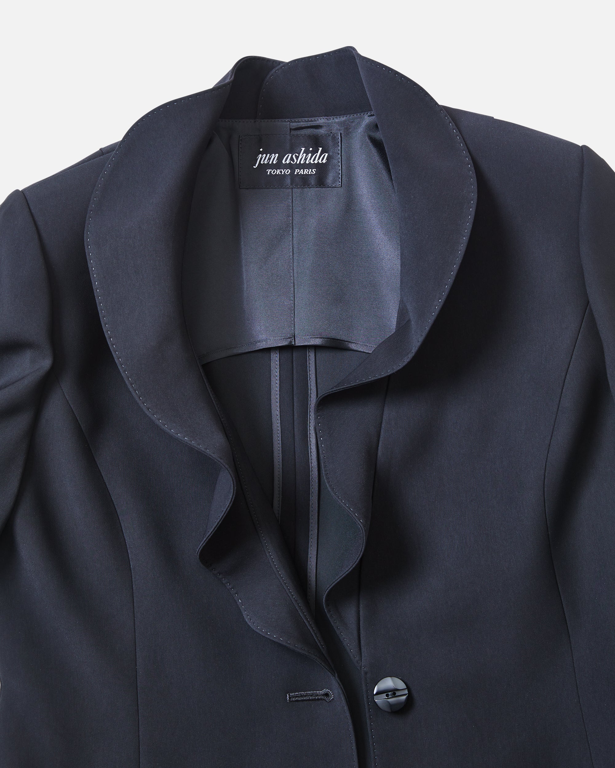 フリルブラックジャケット / Frill Lapel Black Jacket