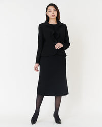 フリルブラックジャケット / Frill Lapel Black Jacket