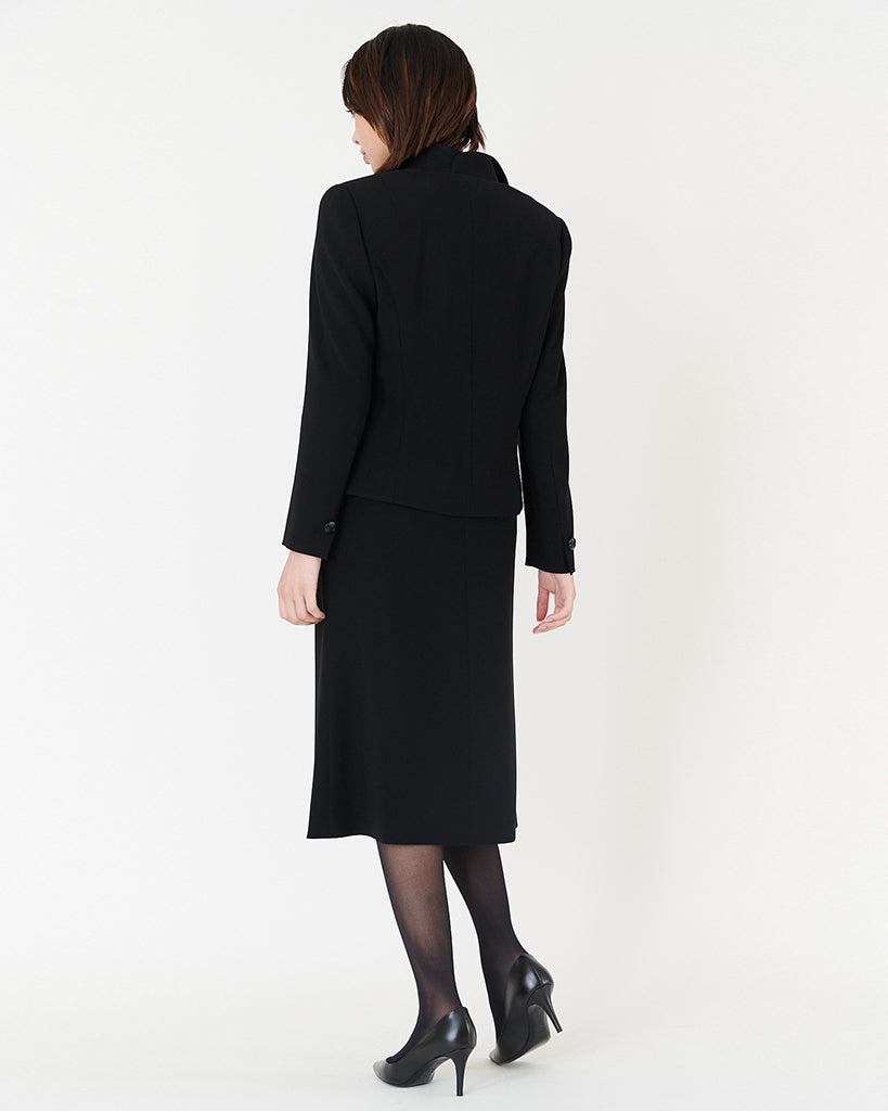 フリルブラックジャケット / Frill Lapel Black Jacket
