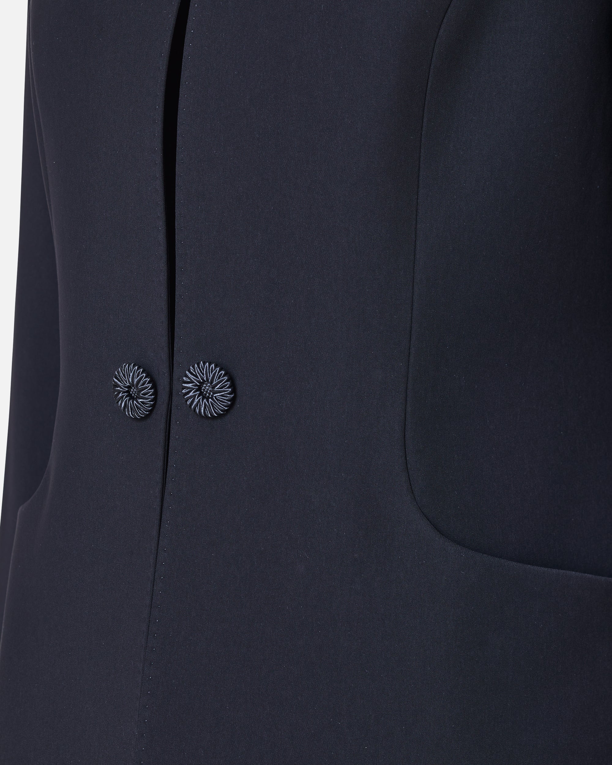 ノーカラーブラックジャケット / Collarless Black Jacket