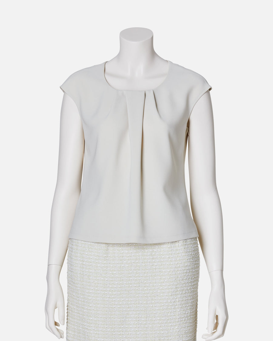 タックブラウス / Pleat-Neck Blouse