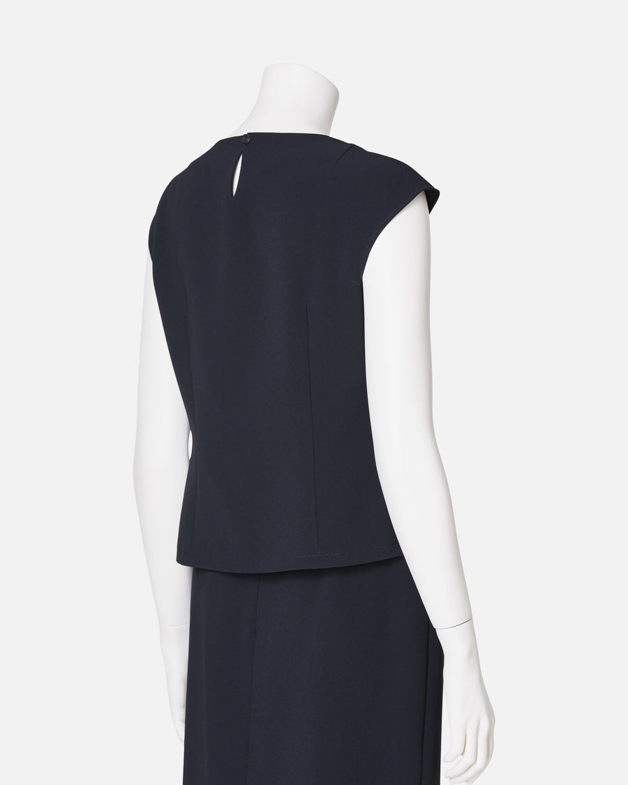 タックブラウス / Pleat-Neck Blouse