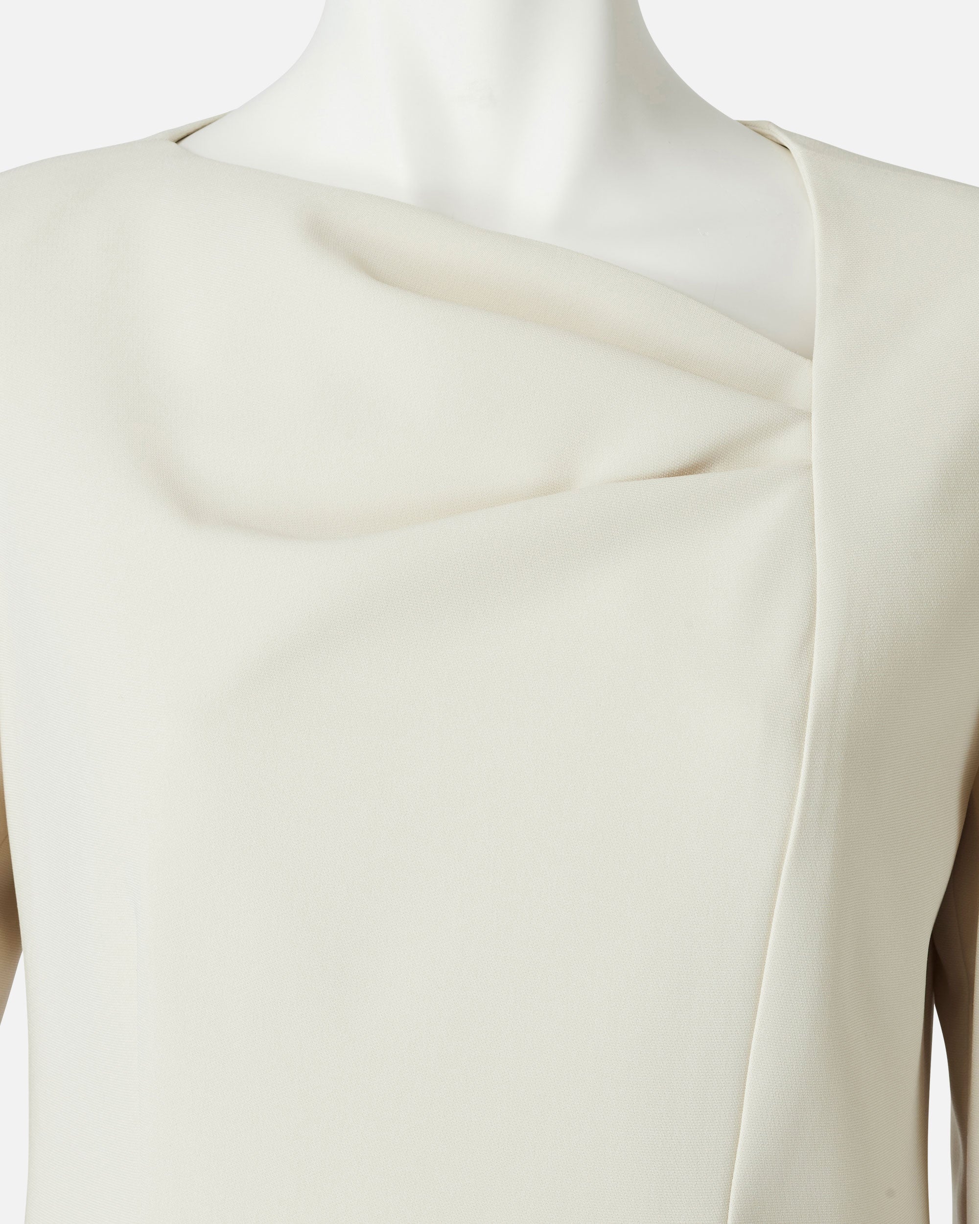 トリアセテートポリエステルドレープワンピース / Triacetate Polyester Blended Draped Dress