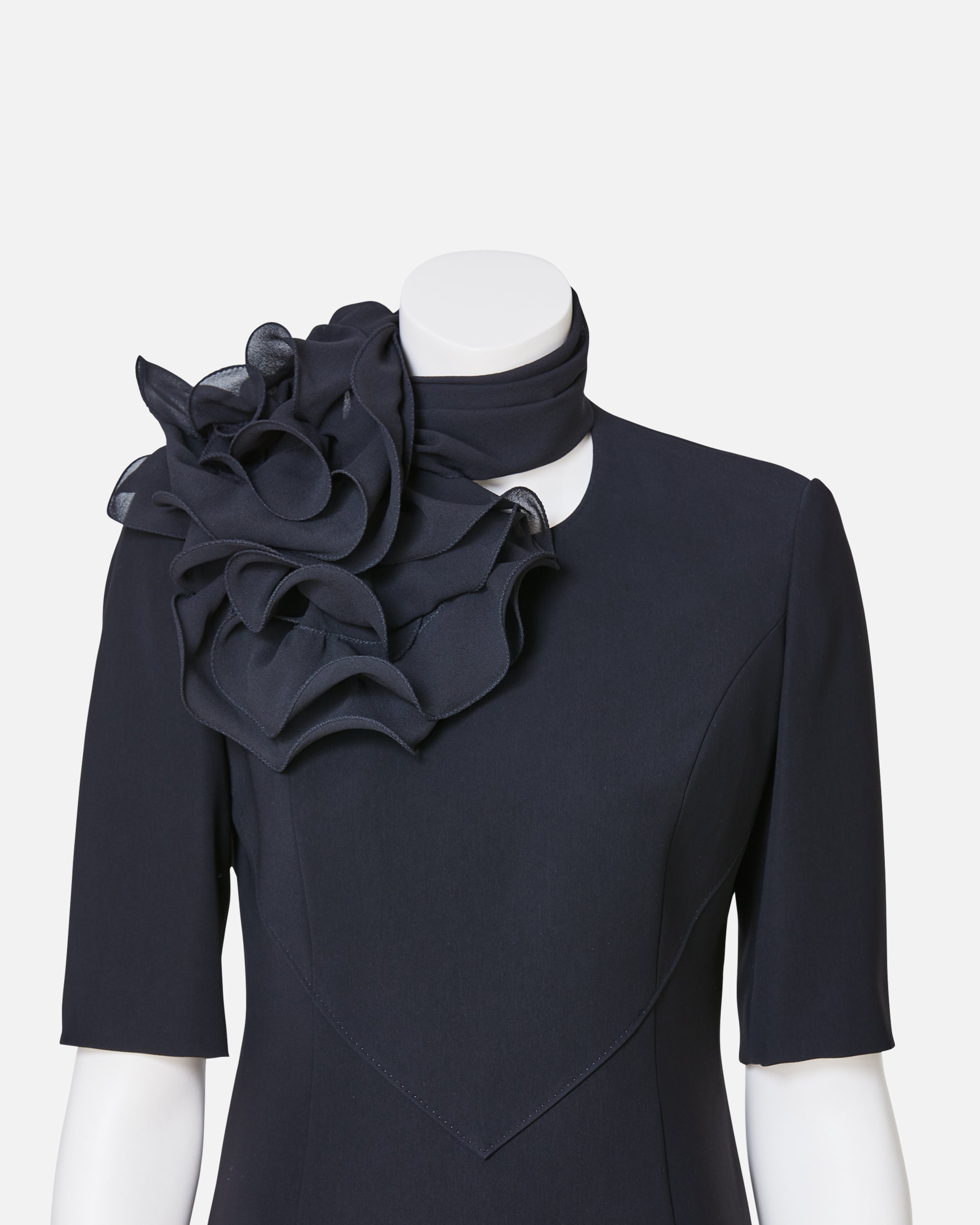 シルクシフォンフリルスカーフ / Silk Chiffon Frill Scarf